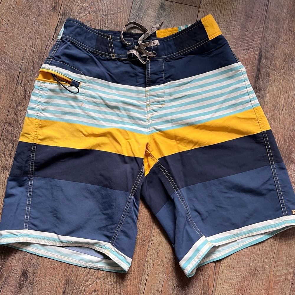 Patagonia wavefarer striped swim‎ trunks board shorts men’s size 30 - Picture 4 of 13